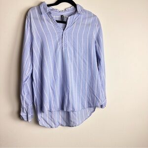 H&M Blue Striped  long sleeve Shirt